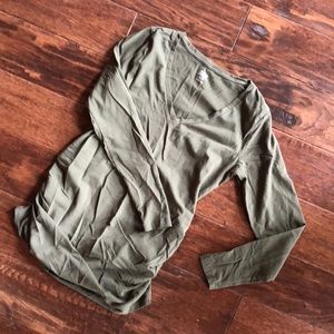 Olive maternity shirt from old navy